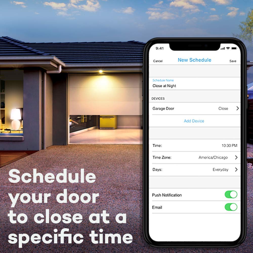 CRAFTSMAN 1/2 HP Smart Garage Door Opener - myQ Smartphone Controlled - Chain Drive, Wireless Keypad Included, Model CMXEOCG472, Red - View 6