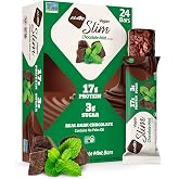 NuGo Slim, Chocolate Mint, 17g Vegan Protein Bar, Gluten Free, 24 ct
