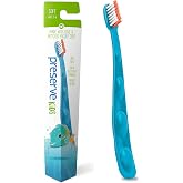 Preserve Kids Toothbrushes, Made in the USA from Recycled Plastic, Soft Bristles, Colors Vary, 1 Count