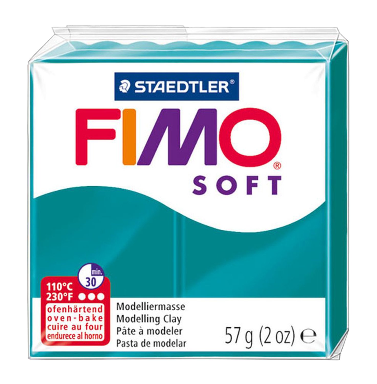 STAEDTLER Fimo Soft Polymer Clay 2Oz-Petrol