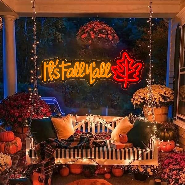 AOOWSDX 3 PCS THANKSGIVING DECORATIONS PUMPKIN MAPLE LEAF ACORN NEON LED LIGHTS, FALL LIGHTS WALL DECOR THANKSGIVING WINDOW LIGHT HALLOWEEN PARTY ROOM LAMP