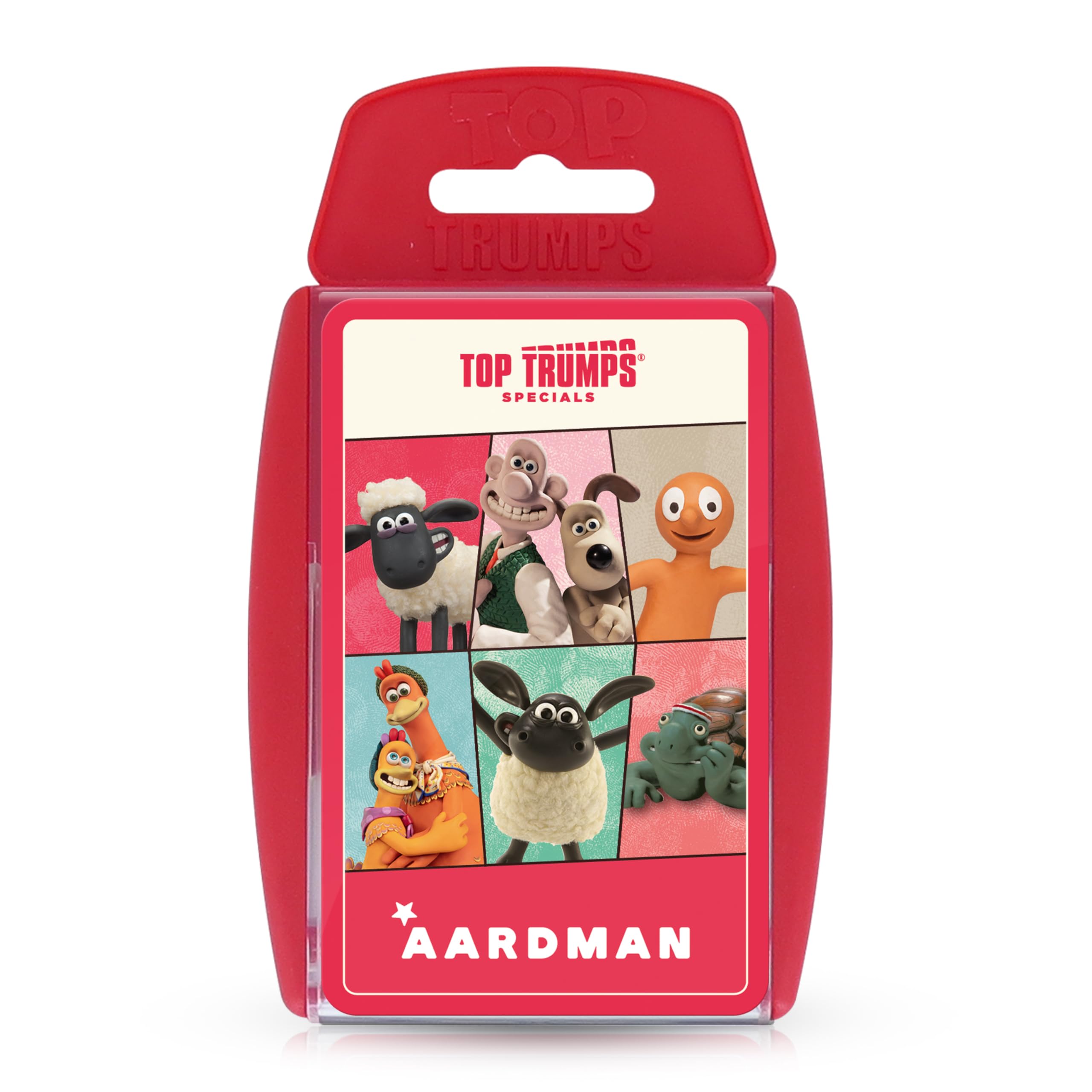 Top Trumps Aardman Specials Card Game, Play with Wallace, Gromit, Feathers McGraw, Shaun the Sheep and even Morph! In this educational packed game, gifts and toys for boys and girls aged 8+