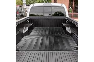 Puermto Bed Mats Compatible with 2005-2023 Toyota Tacoma Double Cab Bed Mat 5ft Short (59.8in-60.5in) Bed, All Weather Protection Accessories Truck Bed Mats Bed Liners TT01