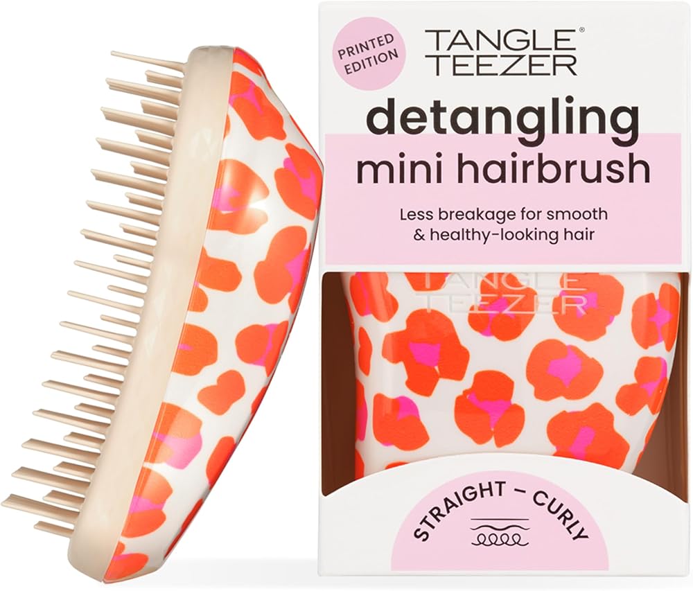 Tangle Teezer Original Detangler Mini Hair Brush Orange Safari Kids All Hair