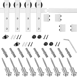 SMARTSTANDARD 12ft Siliding Barn Door Hardware Kit