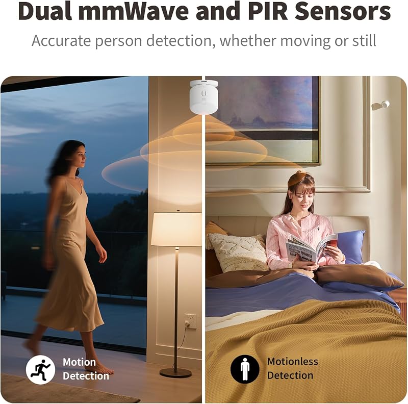 Détecteur de Présence sans Fils 5-en-1 FP300, Thread/Zigbee
