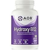 AOR Hydroxy B12 1000mcg, 60 Lozenges 60-Day Supply - Hydroxocobalamin Vitamin B12 Supplement for Energy and Metabolic Support