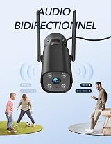 GNCC 2K Outdoor Security Camera with 110° View, AI Detection, Siren, 2-Way Audio view 4