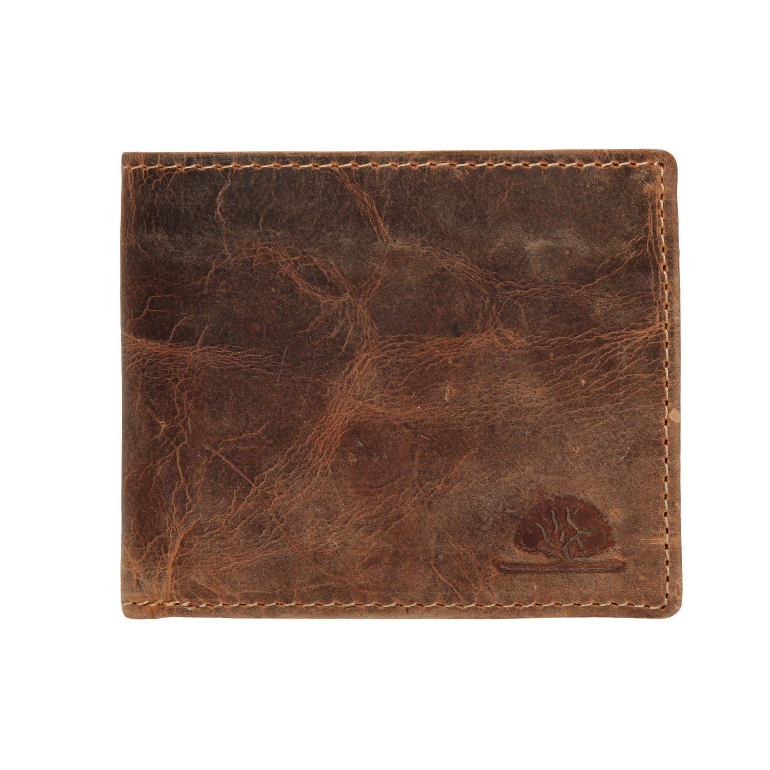 Green Burry 1676 Zip Wallet 2-Piece Short Leather, Brown, Standard Size, Coin Purse