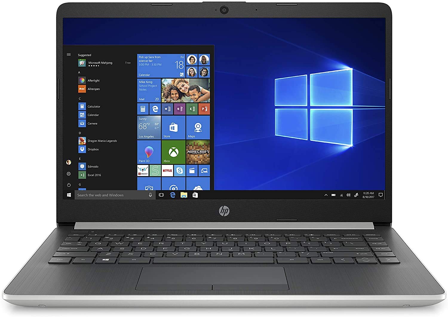 HP 14-DK Laptop AMD A4-9125 4GB RAM 64GB eMMC Hard