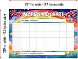 Gifts and Temptations A4 Goal Habit Routine Tracker Chart for Home Study Work view 3