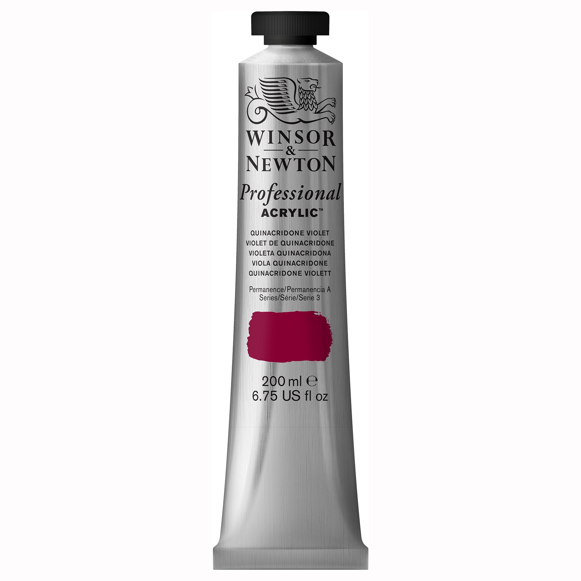 Winsor & Newton 2337550 200ml Professional Acrylic Colour Tube - Quinacridone Violet
