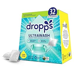 Dropps UltraWash Dishwasher Pods, Lemon Citrus