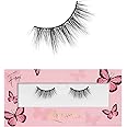 Lilly Lashes Butterfl'eyes Faux Mink Lashes, Half Lashes Natural Look & Feel, False & Reusable Eyelashes 20x, No Trimming + Easy to Apply, Round Style, Lash Glue not Included, 13mm (Heiry)