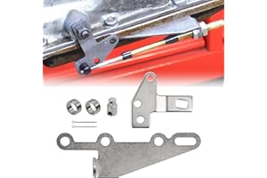 RYANSTAR RACING 35498 Automatic Transmission Shifter Cable Bracket Shift Lever Kit Compatible with GM TH400, TH350, TH250, 200-4R, 700R4, 4L60E, 4L80E, 4L85E （Silver）