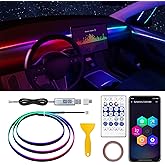 for Tesla Model 3/Y/S/X Dreamcolor Acrylic Interior Car LED Strip Light with USB/Type C, 55.1 inches Fiber Optic for Tesla Am