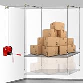 Overhead Garage Storage Lift, Ceiling Mounted Garage Storage Lift | 300 lbs Weight, Supports 8- 16 ft Ceilings, Easy to Install