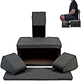 Ungloo Floor Meditation Chair with Back Support | Posture Chair with Padded Leg Wedges, Floor Pad and Supportive Backrest | Portable Lightweight Meditation Floor Chair