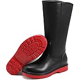 RIUETAR Rain Boots for Men, Comfort Waterproof Rubber Boots Mens Durable Anti-Slip Mud Garden Boots for Hunting Gardening Farming Fishing, Wide Calf Raining Shoes Outdoor Work Boots