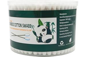 QUANZHOU CHENCHENCHEN E-COMMERCE CO.,LTD Thick Cotton Swabs,XL Size Natural Bamboo Cotton Buds,Organic Biodegradable, Large Double Tips Swabs, Extra Absorbent Cotton Swabs For Cleaning