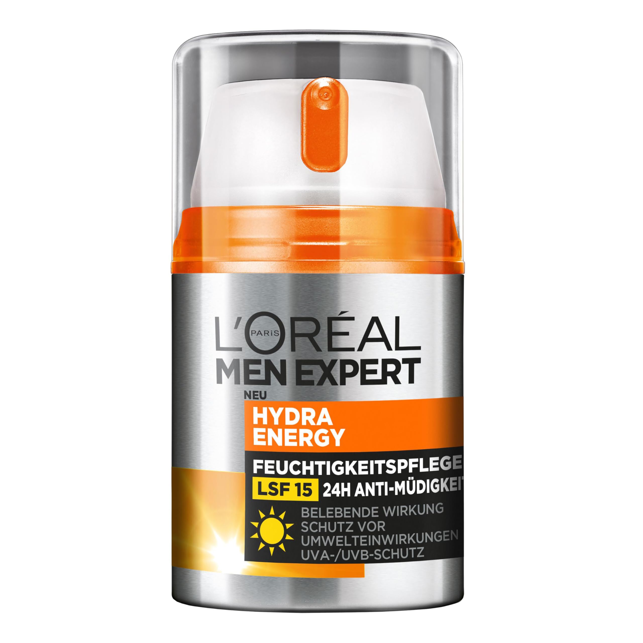 Garnier Antioxidative Super UV Sun Protection Fluid with SPF 50+, Light and Non-Greasy Sun Cream with Hyaluronic Acid, Ambre Solaire, 40 ml