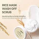 SKINFOOD Mask Rice 120g White Rice Exfoliating Wash Off Face Mask for Darken view 2