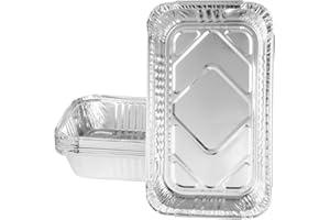 BBQ Future Aluminum Foil Grill Drip Pans Disposable Liners Heavy-Duty Grease Catcher for Char-Broil 2425514W12 Big Easy Grease Tray - 10 Pack
