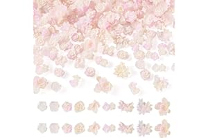 200Pcs Mini Flower Nail Charms Resin Flower Flatback Cabochons for Crafts Tiny Floral Embellishments Miniature Ornaments for 