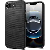 Spigen Liquid Air for iPhone 17e/16e Case, Matte Black | Non-slip Grip, Camera Control Button Cover, Air Cushion Technology, Military-Grade Drop Protection, Wireless Charging