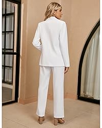 LookbookStore 2 Piece Pant Suits for Women Blazer