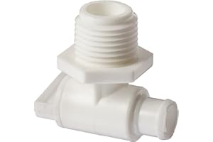 NIATHI Peterson Molding (18-966AW 1/2" Male Pipe Thread Drain Cock , White