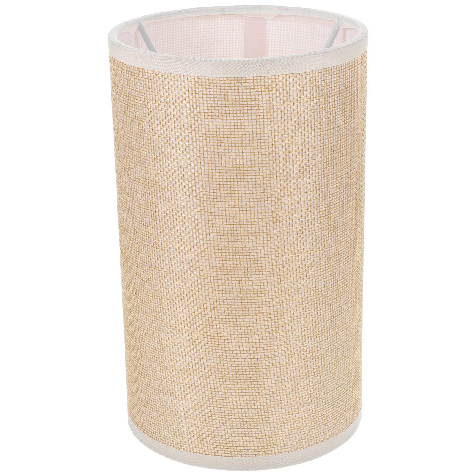 NUOBESTY Small Cloth Lampshade Drum Shape E27 Base Lamp Cover Indoor Light Accessory for Table and Floor Lamps 7.87X4.72In