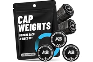 Neobadge Pickleball Paddle Cap Weights – Weighted End Cap Counterbalance Set | Improves Balance, Control & Stability | Person