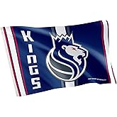 Desert Cactus Sacramento Kings Flag NBA 100% Polyester Indoor Outdoor 3x5 feet National Basketball Association Team Flags (Flag City Edition 2023 B)