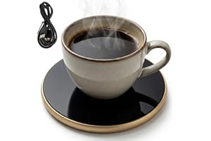 Candle Warmer Plate, USB Coffee Mug Warmer with 8H Timer & 3 Temp Modes 4in Candle Heater for Drinks, Office Desk