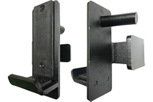 PLKO J-Hook for Power Rack Attachmen,Set of 2,Fits 3" x 3" Steel Power Cages,Lift Safety