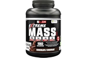 Sunshine Biopharma’s Extreme Mass Gainer, 12 Servings (375g), 1582 Cal & 60g Protein, Bulk High-Calorie Serving for Muscle Bu