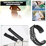 OTOTEC Silicone Watch Strap for ID115Plus HR Smartwatch - Black 170-225mm view 3
