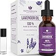 Naturenics Premium Lavender Essential Oil - 100% Undiluted Pure Lavender Oil Therapeutic Grade- Promote Peaceful Sleep, Relax