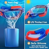 COOLOO Kids Swimming Goggles 2 Pack Anti Fog UV Protection view 3