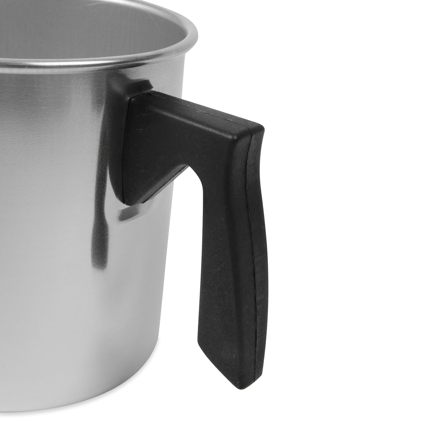 Vaso Per Candele ALXBSONE – Acciaio Inox, 590 Ml, Con Beccuccio Antigoccia E Manico Termoresistente, Argento - 2