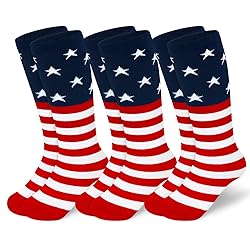 American Flag Socks - 4th of July & Soccer