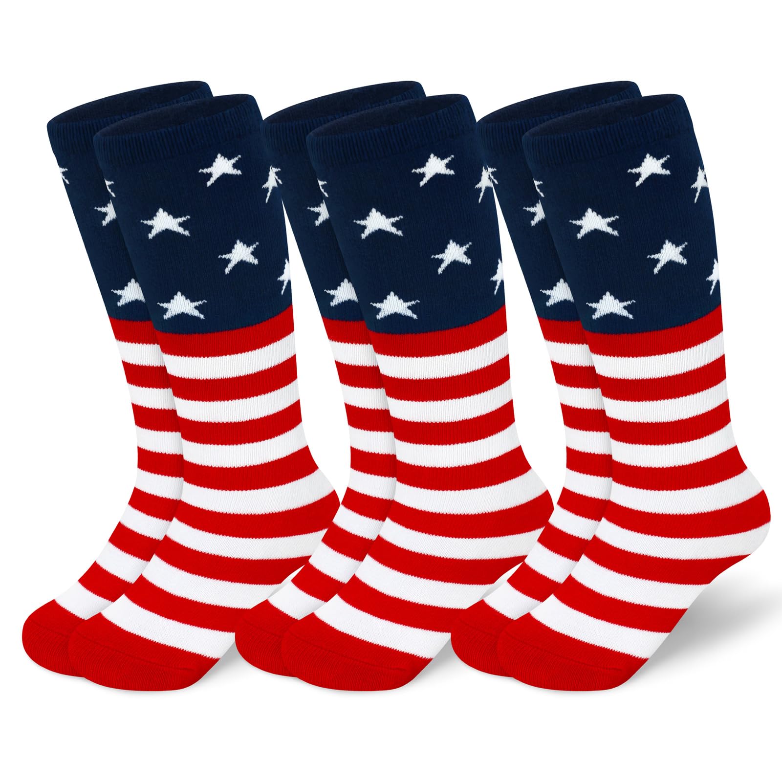 American Flag Socks - 4th of July & Soccer