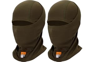 LANLFY Summer Cooling Motorcycle Balaclava Fire Resistant Full Face Mask Covering Mesh Helmet Liner Cycling, Running, Skiing