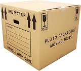 Pluto Packaging 5 x Extra Large Cardboard Boxes 115L with Handles 53x53x41cm view 3