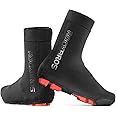 ROCKBROS Cycling Shoe Covers Warm Bike Shoe Cover Warmer Water Resistant Windproof Bicycle Overshoes for Mountain Road Bike Shoes