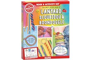 KLUTZ The Best Ever Book of Lanyard, Scoubidou, and Boondoggle Craft Kit, Medium