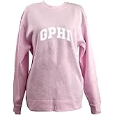 Sorority Shop Gamma Phi Beta Sweatshirt - Fleece Crewneck Sweatshirt, With Varsity Greek Letters Design