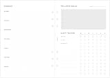Filofax A5 Minimal Wellness Tracker Refills 56 Sheets 80gsm White view 2