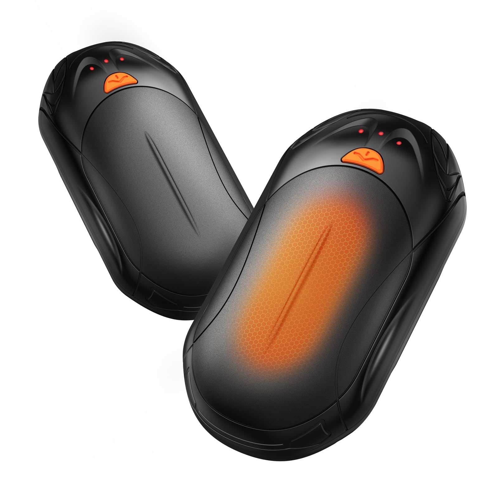 BOSONER Electric Hand Warmers Rechargeable: 2 Pack 6000mAh USB Hand Warmer Reusable Portable Pocket Heater 3 Heating Modes Rechargeable Hand Warmer - Tech Gifts for Men Women Raynauds Camping